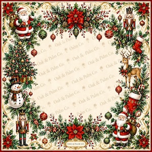 Christmas Wreath Mahjong Mat
