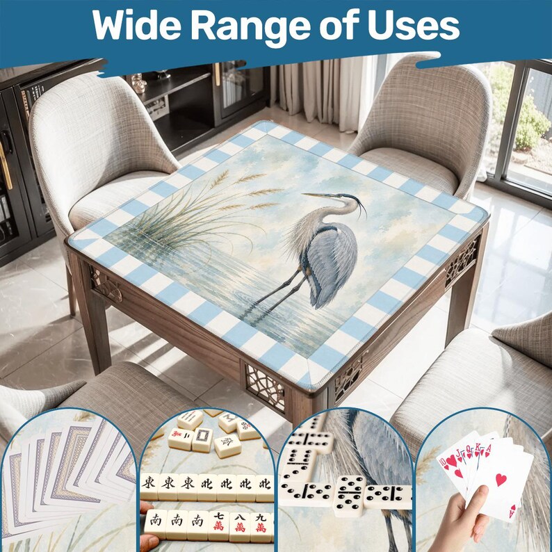 Coastal Bird Mahjong Mat bild 10
