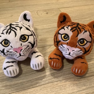 Tiger plush, stuffed animal, handmade plush tiger, handmade Christmas gift, handmade birthday gift