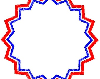 Diseño de borde de parche fácil - Diseño de insignia de parche de estrella doble - Bordado - Insignia - Costura - Aguja - Tejido