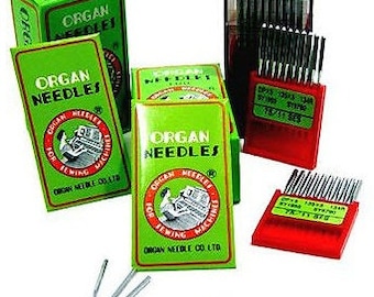 Commercial Embroidery Machine Needle Box of 100 Round Shank Sharp Point
