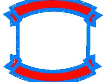 Easy Patch Border Design - 2 Banner Square Design - Embroidery - Badge - Sewing - Needle - Knitting