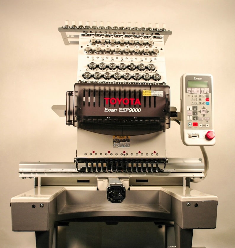 15 Needle Commercial Embroidery Machine TOYOTA ESP 9000 w