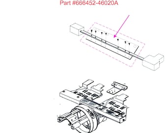 Toyota Embroidery Machine Cap Bracket 850/860 part#666452-46020A