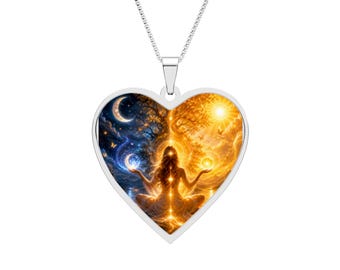 Spiritual Pendant Between Shadow and Light