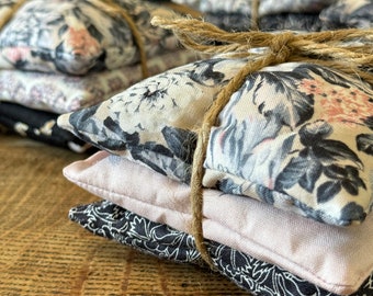 Set of 3 Handmade Lavender Sachets. Libert Fabric