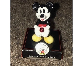 Disney Mickey & Co July Ruby Figurine Enesco Vintage Decoration
