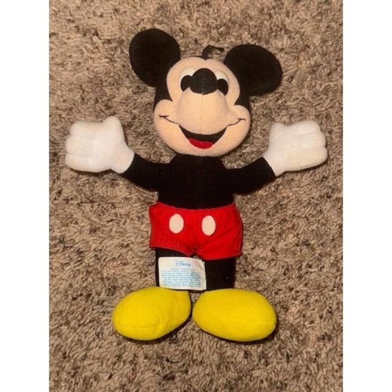 Vintage Playskool Disney Mickey Mouse Plush Stuffed Animal Toy 1986 image 1