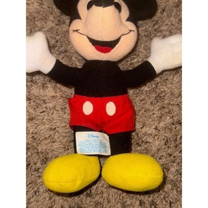 Vintage Playskool Disney Mickey Mouse Plush Stuffed Animal Toy 1986 image 3