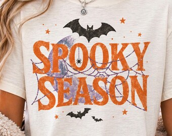 Immagine PNG di Halloween per la stagione spettrale, immagine PNG di Halloween civettuola, immagine PNG di fantasmi autunnali alla moda per sublimazione, stampa alla moda per felpa da mamma per la stagione spettrale