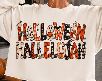 Halloween PNG, Spooky Halloween Shirt Design, Spooky Season Typography, Ghost Pumpkin Sublimation, Digital Download