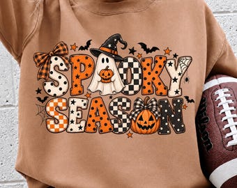 Spooky Season PNG, Halloween Shirt Design, Ghost Pumpkin Sublimation, Spooky Halloween Digital Download