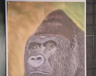 Gorilla Note card 3:5” x 5”