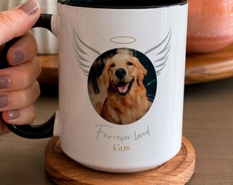 Personalized Pet Memorial Mug | Custom Pet Memorial Gift | Pet Loss Sympathy Mug | Dog Mom Cat Mom Remembrance Gift
