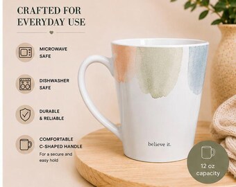 Christian Encouragement Mug, Faith Mug Gift for Women