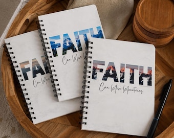 Faith Can Move Mountains Journal, Christian Journal for Women