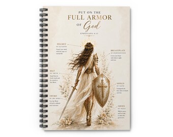 Armor of God Notebook | Spiral Ruled Christian Journal