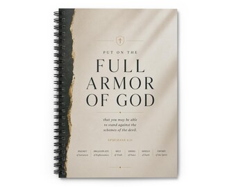 Armor of God Spiral Notebook | Christian Scripture Journal