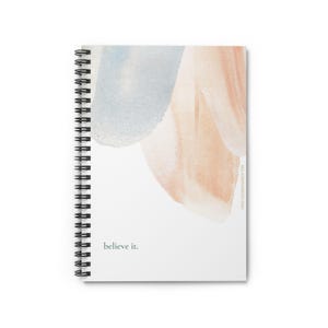 Motivierendes liniertes Notizbuch | Minimalistisches Spiralnotizbuch, Arbeitsnotizen, To Do Listen, Schreibjournal für jeden Tag
