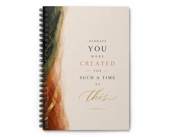 Such a Time as This Spiral Notebook | Esther 4 Journal for Her
