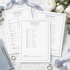 Slowakische Hochzeitszeitplan-Vorlage, bearbeitbares Canva-Hochzeitsprogramm, Svadobný-Harmonogramm