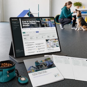 Dog Trainer Client Forms, Session Planner & Training Business Studio