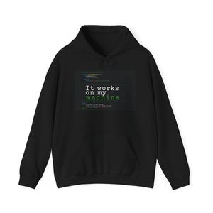 Sudadera con capucha "It Works On My Machine" / Sudadera para programadores con diseño de depuración de código.