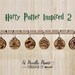 HP inspired 2 Stitch markers set,knitter gift, snag free stitch markers, harry potter inspired, magical stitch markers, crochet