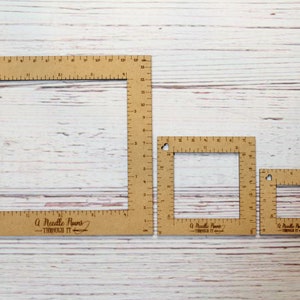 Knitting Gauge Swatch ruler, 4" ruler, 2"ruler or 1" ruler. Gauge Swatch crochet gauge ruler. Knitting tools