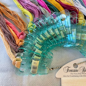 Embroidery Thread holder,acrylic floss keeper for embroidery thread.Thread minder Hand embroidery floss thread drops.Cross Stitch floss drop