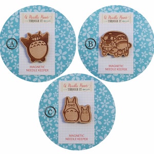 Cross Stitch Needle Minder,Forest friends needle minder,Wood Magnetic Needle Minder Hand embroidery, .Needle minder cross stitch