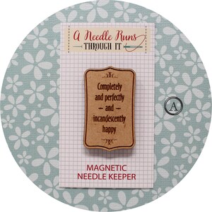 Cross Stitch Needle Minder, Pride and Prejudice Quotes, Wood Magnetic Needle Minder. Hand embroidery, Needle Keeper. Embroidery Needleminder A. P&P Quote 1