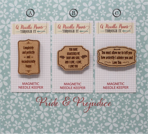Keepers for cross stitch fabric embroidery kit holders magnetic needle  minder