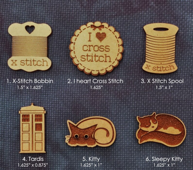Download Cross Stitch Needle Minder Cross Stitch Designs Wood | Etsy