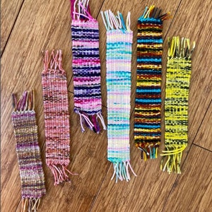 Bookmark/Bracelet Loom kit Small Loom, craft kit weaving image 3