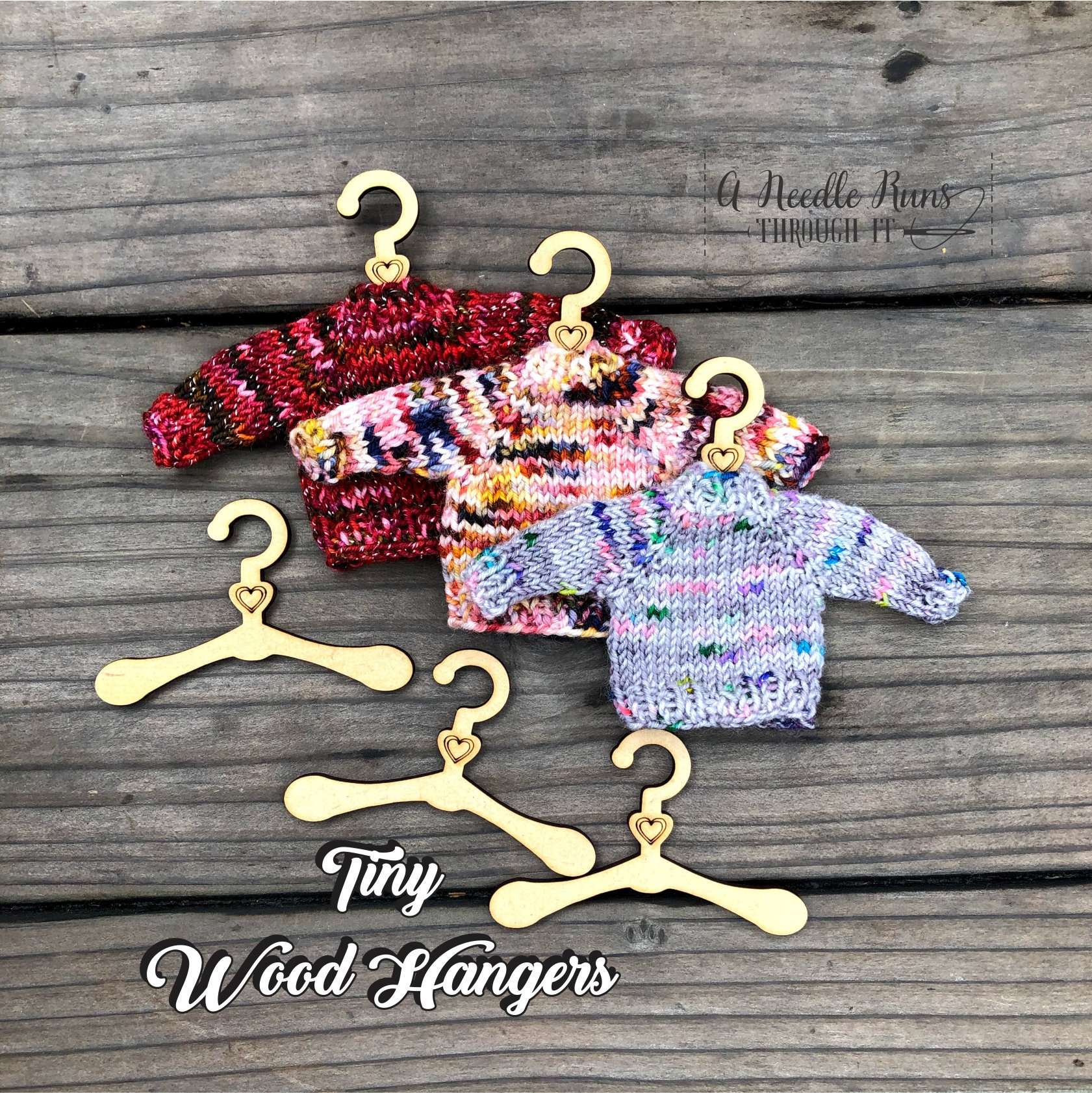 Wooden Doll Clothes Hangers - Clip Clop Toys