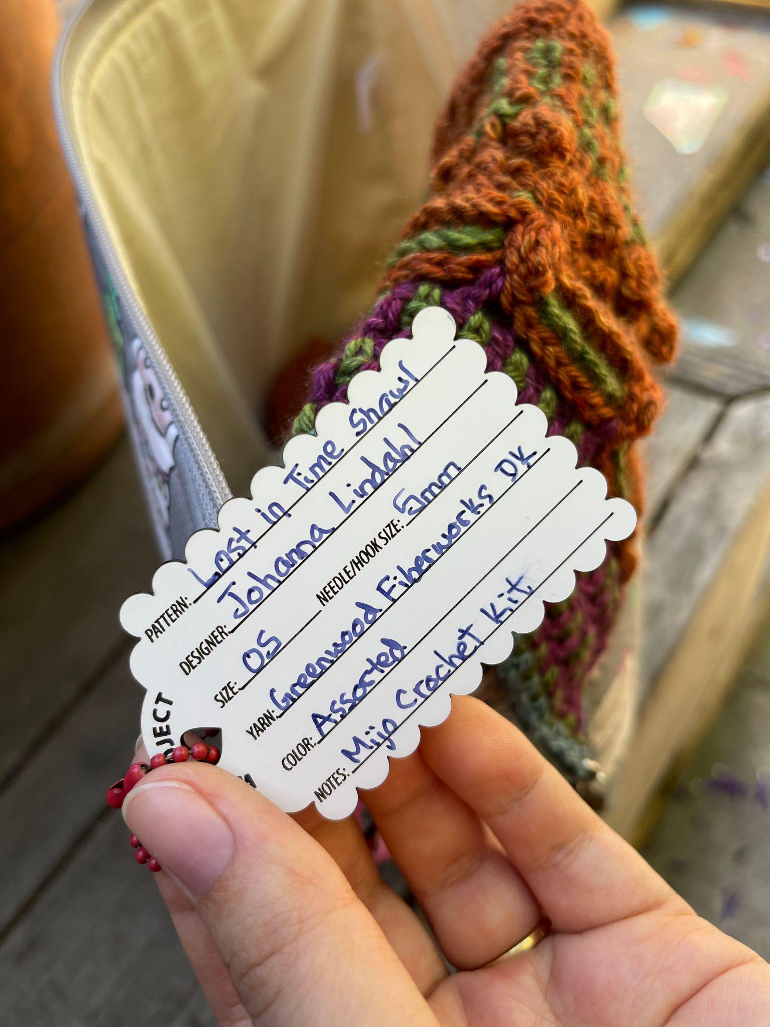 Work in Progress (WIP) Tags. Erasable and Reusable Labels for Crochet ...
