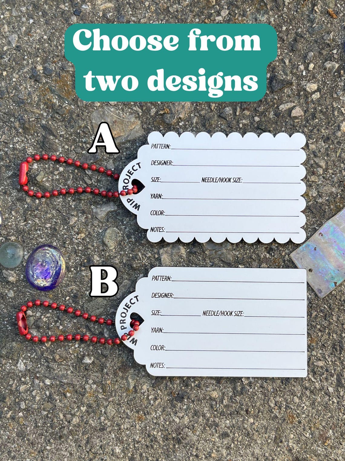 Work in Progress (WIP) Tags. Erasable and Reusable Labels for Crochet ...