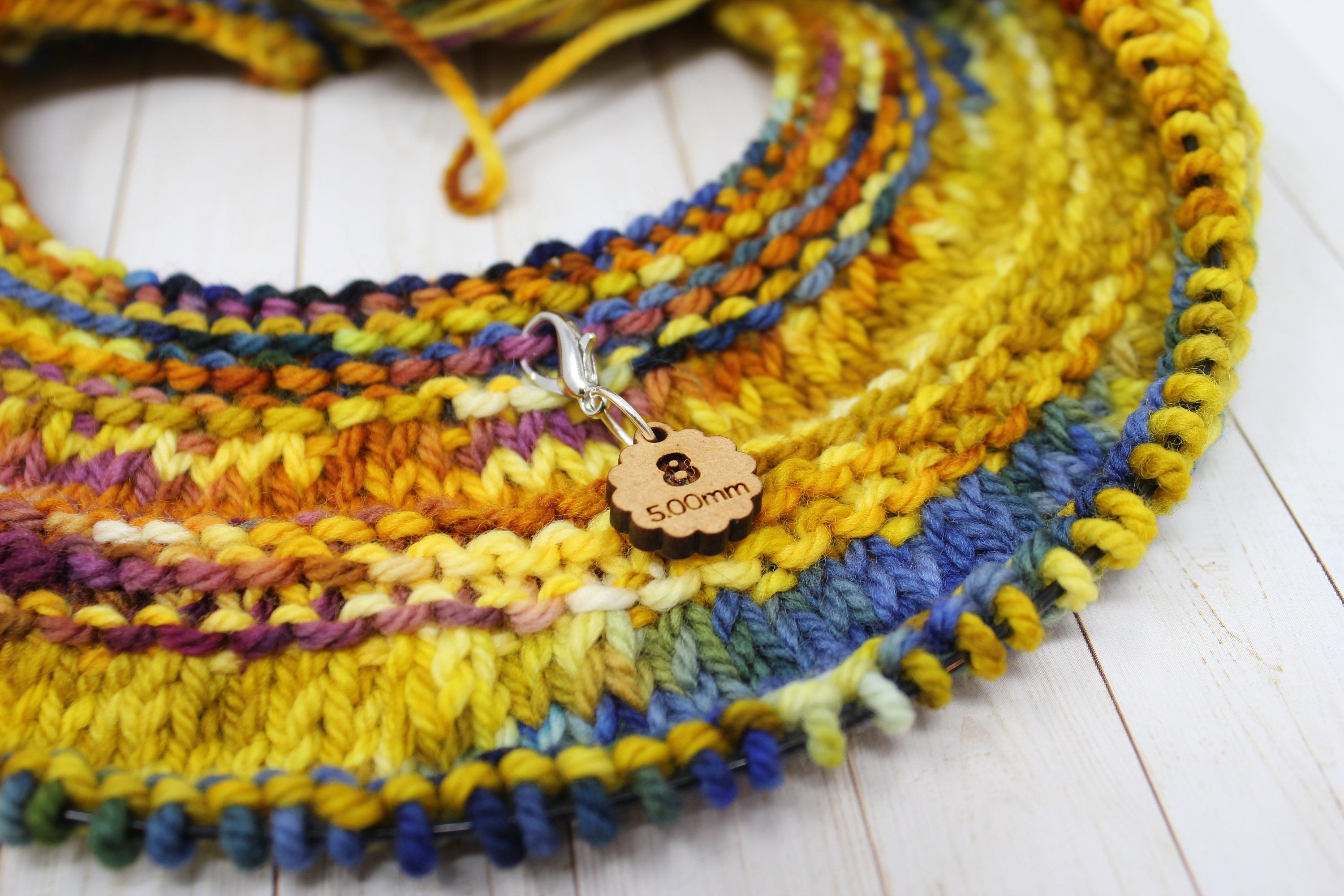 Set of 12 Knitting Needle Size Reminder Marker Set Removable Etsy