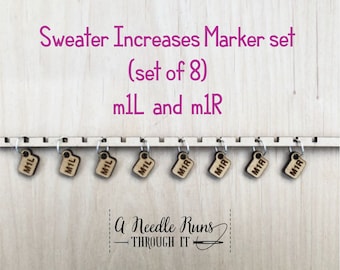 M1L & M1R Increases - Stitch Markers (set of 8)