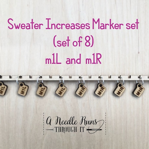 Sweater Increase Stitch Markers Helpful Stitch Markersmake Etsy