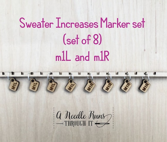 M1L & M1R Increases - Stitch Markers (set of 8)