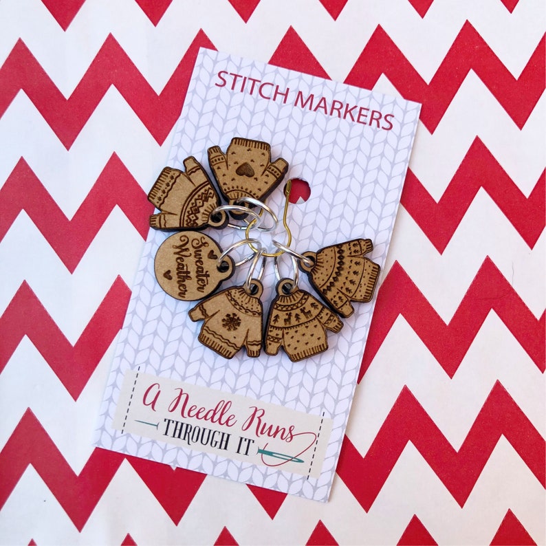 Sweater Weather stitch marker set snag free stitch markers Etsy