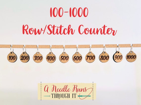 100-1000 Numbers Row Counter Stitch Markers. Row Counter for Knitting or  Crochet. Stitch Count Markers for Knitting and Crochet 