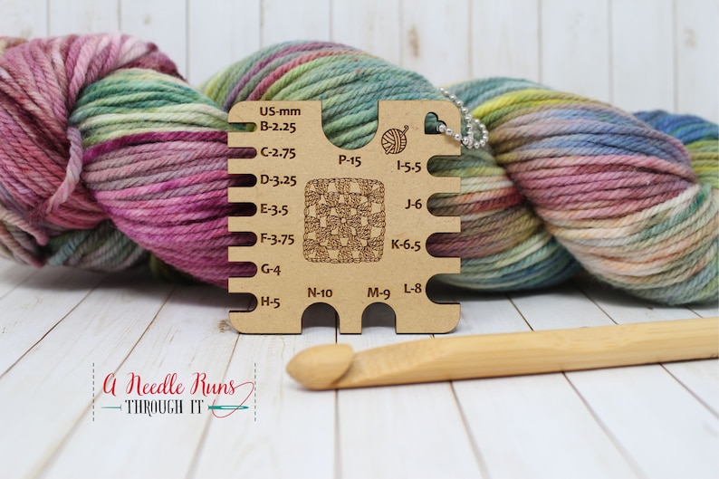 Crochet Hook Gauge. Wood Crochet Hook Gauge Tool. Crochet Hook Etsy UK