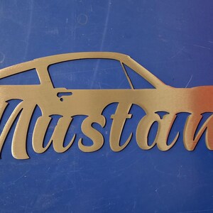 Ford Mustang Metal Car Sign