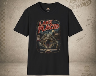 Maglietta con poster horror di Lake Placid