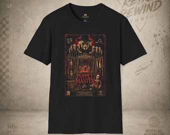 Puppet Master Horrorfilm Poster T-Shirt | Vintage Puppenmacher Grafik