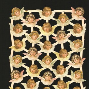 Troqueles de corte en relieve de estilo vintage alemán: ángeles de Pascua navideños EF7394