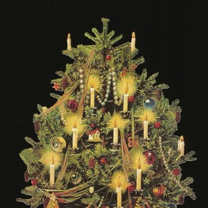 Rilievo in rilievo in stile vintage tedesco - Grande albero di Natale WOW BK5156 (serie BK)